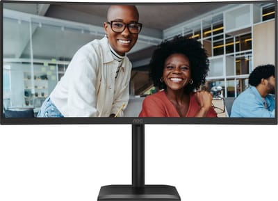 AOC CU34E4C - Curved Ultrawide Business Monitor - USB-C 90w - 5 jaar Garantie - 34 inch