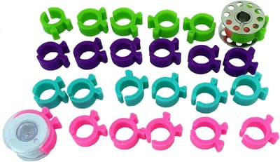 Schroefklemmen Spoelen - Bobbin Houders - Naaien Quilten - Voorkomt Klitten - 24 Stuks