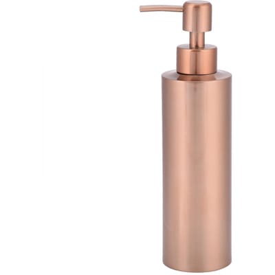 RVS Keuken Badkamer Aanrecht Handpomp Vloeibare Zeepdispenser Lotionfles 350ML beige