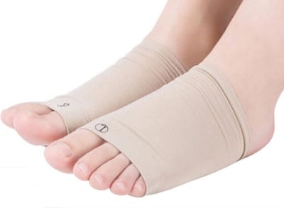 CHPN - Voetkussentje - Middenvoet kussentje - Voetpijn - Sleeve voor middenvoet - 1 paar - Beige - One size - Voetsteun