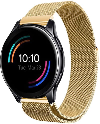 Bandje geschikt voor OnePlus Watch - Goud Milanese Band