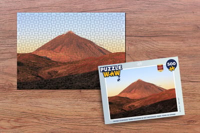 Puzzel Oranje gloeiende Teide-vulkaan in het Nationaal park Teide in Spanje - Legpuzzel - Puzzel 500 stukjes