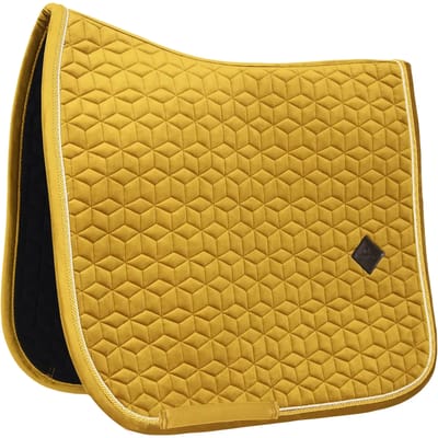 Kentucky Horsewear - Velvet Zadeldoek - Zadeldekje - mosterd - Cob