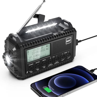 MKSS® Bouwradio met Accu - Noodradio - DAB