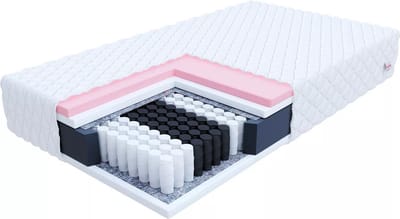 FDM® MEMORY MAX Matras 160x200 cm - Pocketvering Matrassen Tweepersoons - Hoogte 24 cm H2 en H3 - Dubbelzijdig - 7 zones - Afritsbaar hoes wasbaar - Antiallergisch en Ademende - Öko-Tex gecertificeerd