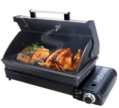 Benelux Select Butaangas Kooktoestel – Butangas Kooktoestel Camping – Gas Stove – 2700 W – Met Grill - 60.5 x 29 x 12.5 cm