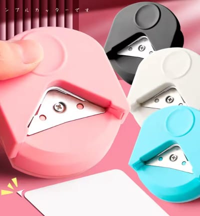 Ronde Hoekpons - 1 Stuks – Papiersnijder voor Kaarten & Foto's – Hoek Perforator & Cirkelsnijder – Draagbare Hoek Afronder voor Papier & Karton - Ronde Hoekjes Maken