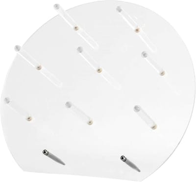 Acrylic Donut-Wall Stands Display - Clear Donut Bagels Stand - Rond/Rectangle Wandhouder - Alternatieve Verjaardagstaartstand - Geschikt voor Donuts voor Bruiloft Verjaardagsfeest (Maat: Rond)