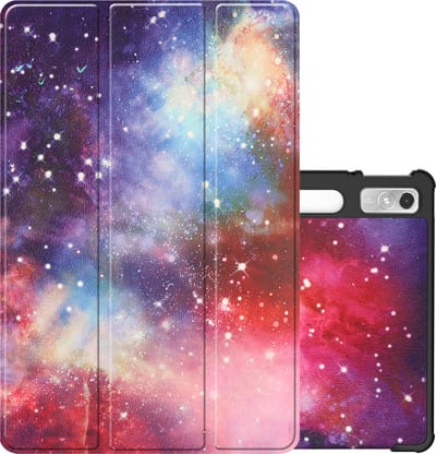 Hoes - Geschikt voor Lenovo Tab P11 Pro - Dun & Stevig - Trifold Bookcase - Hard Cover Case - Met Uitsparing Geschikt voor Lenovo Pen - Hardcover Book - Tablet Hoesje - Galaxy