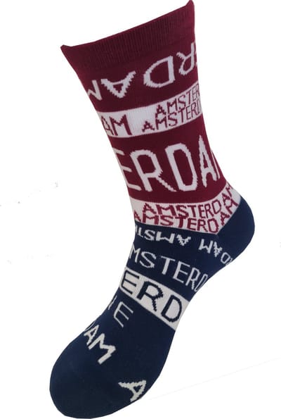 Robin Ruth - Amsterdam - Rood/blauw - Dames sok - Maat 36-42