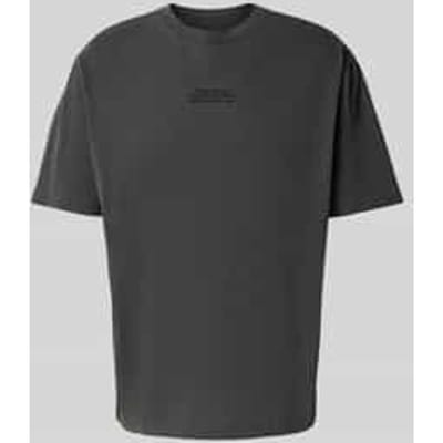 T-shirt met labelstitching, model 'Oliver'