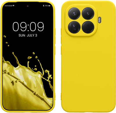 kwmobile telefoonhoesje geschikt voor Xiaomi 15T Pro - Hoesje voor smartphone - Precisie camera uitsnede - In stralend geel