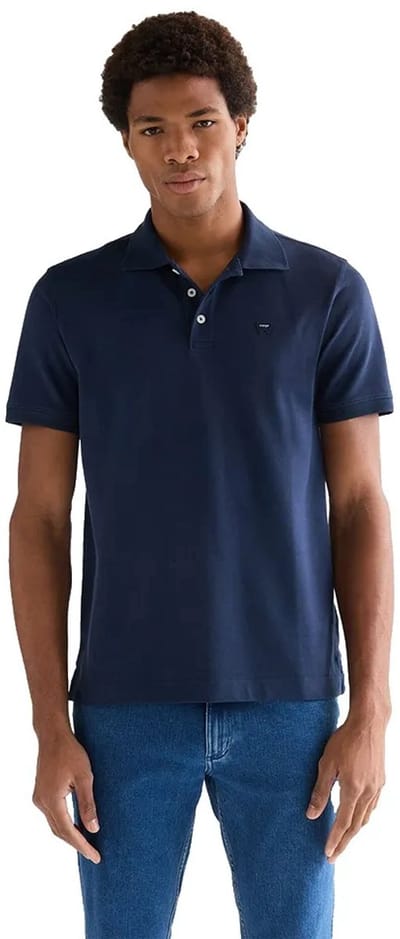 Wrangler 112377978 Korte Mouw Poloshirt Blauw 2XL Man