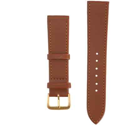 Unisex Universele Horlogeband met Doornsluiting PU Leer Vervangende Horlogeband Accessoire Bruin20mm / brown