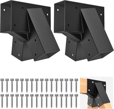 Heavy-Duty Swing Set Beugels - A-Frame Hardware Kit voor Schommels, Geschikt voor 4x4 Poten en 4x6 Balk - Duurzame DIY Beugels voor Achtertuin Schommels en Speeltoestellen