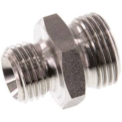 G 3/8'' x G 1/4'' RVS Borstnippel 40 Bar