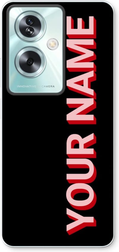 Gepersonaliseerd - Case Company® - Hoesje geschikt voor Oppo A79 hoesje - Namecase - Soft Cover Telefoonhoesje - Bescherming aan alle Kanten en Schermrand