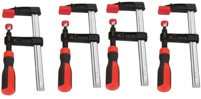 Dailygoody - Set van 4 Schroefklemmen - Hoogwaardige F-klemmen voor Houtbewerking - Duurzaam en Ergonomisch