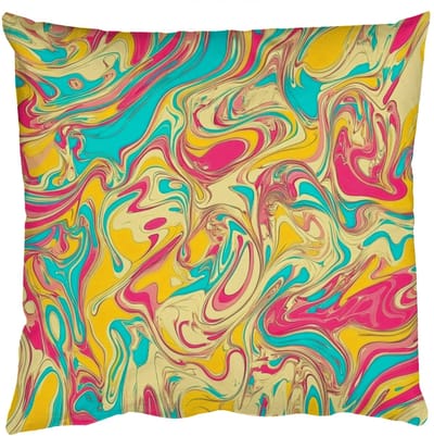 Sierkussens - Kussentjes Woonkamer - 50x50 cm - Geel - Roze - Blauw - Retro