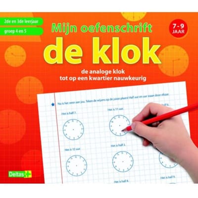 Mijn oefenschrift De klok 7-9j Educatieve boeken (spelletjes en raadsels)