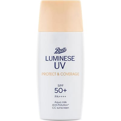 BOOTS LUMINESE UV PROTECT & COVERAGE SPF50+ PA++++ 40 ml. 40 ml. beige