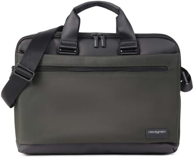 Hedgren schoudertas handtas met laptopvak Byte 2 Compartement Briefcase 15,6'' RFID Deep Depths donkergroen