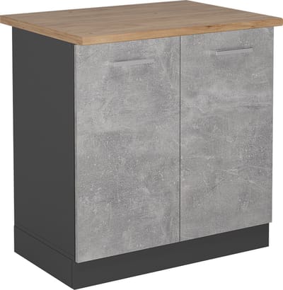 Vicco R-Line Wastafelkast – 80 cm, WB Eik Beton