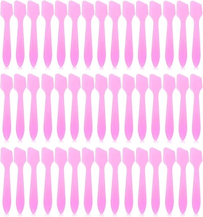 50 Stuks Cosmetische Spatula's voor Crème en Lotion, Mini Spatula voor Monsters, Perfect voor Make-up en Huidverzorging