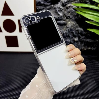 Snoepkleur Zachte Siliconen flip6 flip5 Hoesje voor Samsung Galaxy Z Flip 6 5 Z5 Z6 5G Luxe Transparant Ultradun Schokbestendig Hoesje for Samsung Z Flip 6