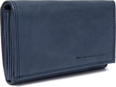 The Chesterfield Brand Leren Portemonnee Avola Wallet Navy Donkerblauw