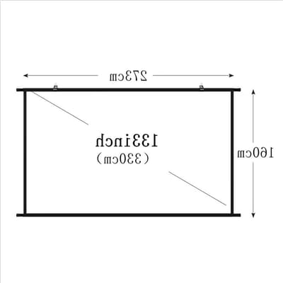 Projectiescherm - Beamerdoek Opvouwbaar - Thuisbioscoop Creëren - Draagbaar en Opvouwbaar - 133 inch 16:9 - Wit
