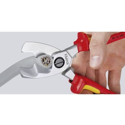Knipex 95 16 200 VDE-kabelschaar Geschikt voor (striptechniek) Aluminium- en koperkabel, een- en meerdraads 20 mm 70 mm² 0