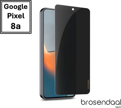 Brosendaal Privacy Screenprotector voor Google Pixel 8a – Mat Privacy Glass – Anti Reflectie – Kras- en Valbestendig