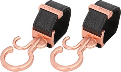 Moeder Tas Hanger - Kinderwagen Haak - Organiseren Onderweg - 360 Graden Draaibaar - 1 Paar - Zwart