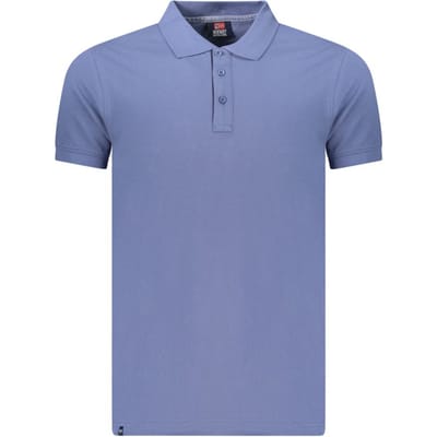 Noorwegen 1963 Blauwe Katoenen Polo Shirt voor Mannen