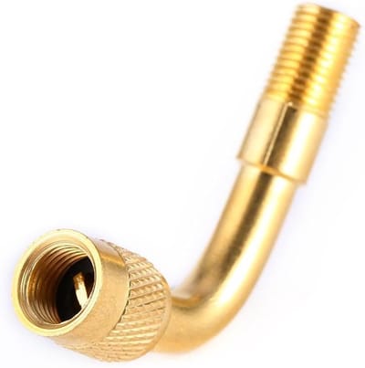 Tire Valve Extension - 5x Pneumatic Tire Valve Extension - 90 Degree Brass Car Tire Adapter - Stem Extender Accessoire
