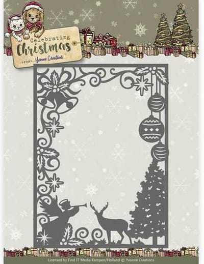 Mal - Yvonne Creations - Celebrating Christmas- Scene Rechthoek Omlijsting