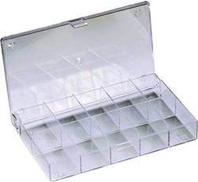 Hüfner Dübel Assortment box (L x W x H) 164 x 31 x 101 mm No. of compartments: 10 fixed compartments 1 pc(s)