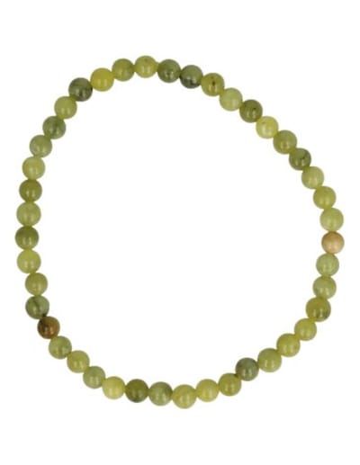Serpentijn kralenarmband 4 mm
