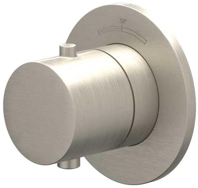 IVY Bond Afbouwdeel inbouwthermostaat symmetry met rond rozet Geborsteld nickel PVD