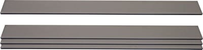 Set van 4 lamellen voor WPC privacyscherm Sarthe, windschermplanken, ca. 1m² ~ 180cm, grijs