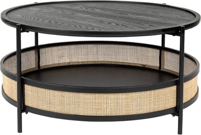 Housecraft Living Makoto Salontafel Rond 80 cm Zwart