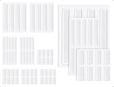 Dailygoods- Meubelstoppers Set van 8 - Zelfklevende Bescherming - Geluidsabsorberende Wandbescherming - Voor Deuren/Laden/Kasten - Verlengt Levensduur Vloer/Meubels - Meubelbeschermers