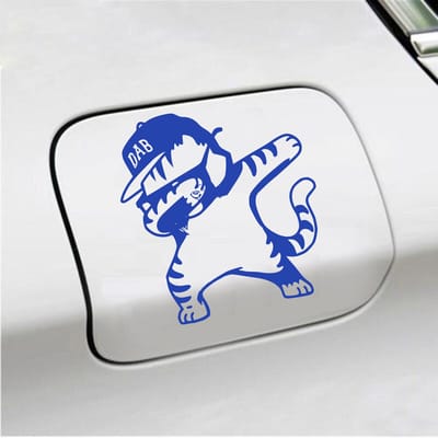 Bumpersticker - Dab - 15 X 14 - Blauw