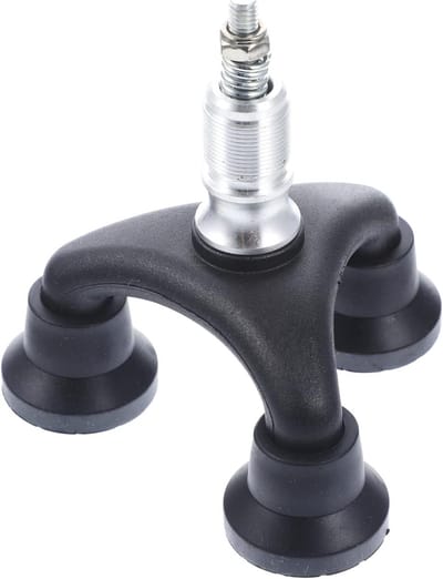 Wandelstok Rubberen Doppen - Kruk Accessoires - Stabiliteit Verbeteren - Schokabsorberend - 11x9.5x1.9CM - Zwart