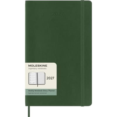Moleskine 12 Maanden Agenda - 2027 - Wekelijks - Large - Zachte Kaft - Mirthe Groen