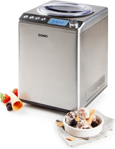 DOMO DO9232I IJsmachine - Zelfvriezende IJsmachine - PRO - 2,5L - Display - RVS