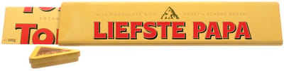 Toblerone melk 340g geschenkdoos "Liefste papa" - Chocolade cadeau voor Vaderdag - Tinbox met melkchocolade