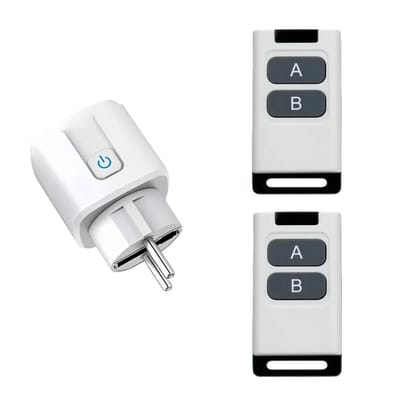 Télécommande Universelle Mini Prises Électriques 433MHZ Rf Prise Intelligente 220V 15A Prises Simples Interrupteur pour Appareil Ménager led métallique de fusée