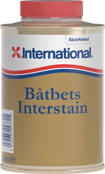 International - Båtbets Interstain - Mahonie Houtbeits - 375ml